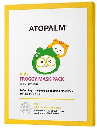 ATOPALM ATOPALM KIDS FROGGY MASK PACK 1 BOX (5 Sheets), Revitalizing Moisturizing MLE Mask Pack, Korea
