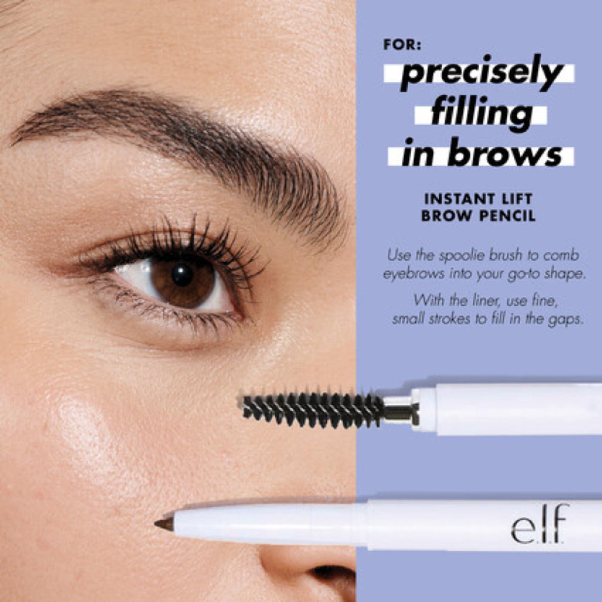 e.l.f. e.l.f. Instant Lift Brow Pencil, Dual-Ended Precision Brow Pencils For Shaping & Defining Eyebrows, Vegan & Cruelty-Free, Neutral Brown, 2-Pack