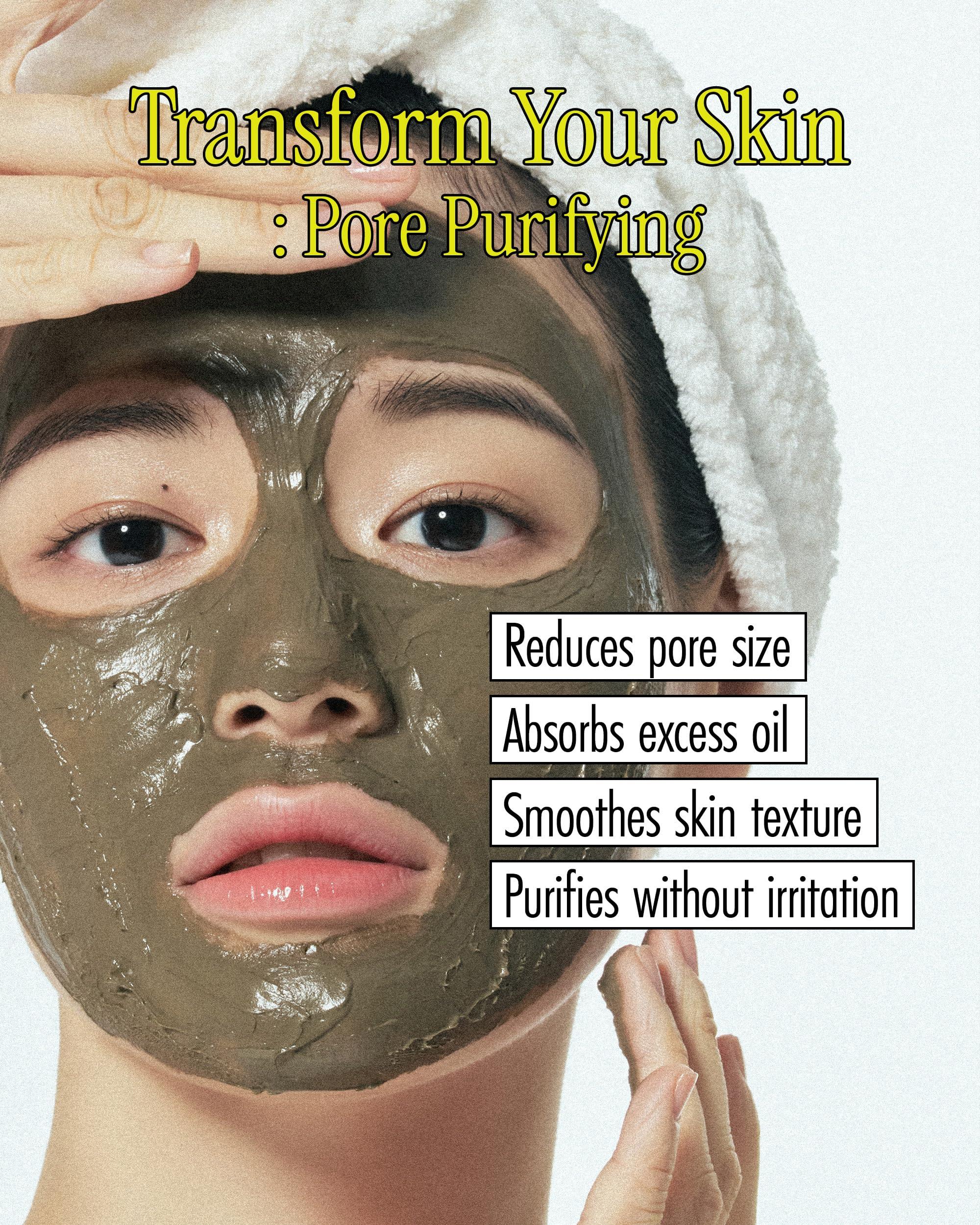 BRMUD BRMUD Relief Mud Mask - Cardi B Mask - Body Mud Hydrating & Moisturizing Deep Pore Cleanser Face & Body Mask w/ 91.8% Nature-Derived Ingredients - K Beauty Oil Control Wash Off Body Mud (3.71 fl oz)