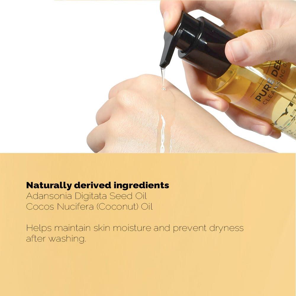 PS. PS.PRETTYSKIN AHA BHA PHA Pure Deep Cleansing Oil for Face 6.76fl.oz.(200ml) korean cleansing oil, Blackhead Care, Pore cleansing oil