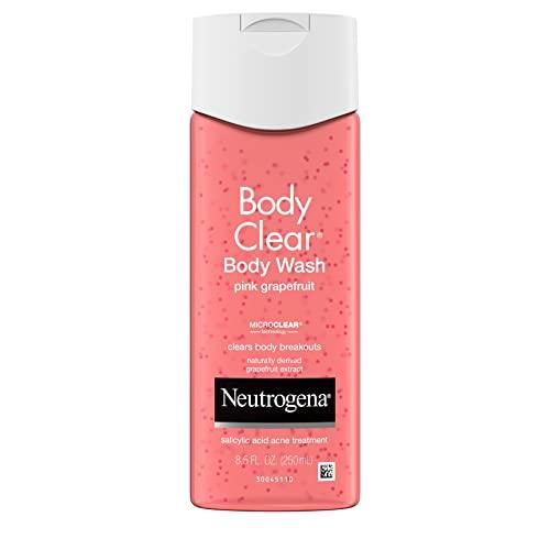 Neutrogena Neutrogena Body Clear Acne Treatment Body Wash with 2% Salicylic Acid Acne Medicine to Prevent Body Breakouts,Pink Grapefruit Shower Gel for Back,Chest & Shoulders,Vitamin C,8.5 fl. oz (Pack of 3)