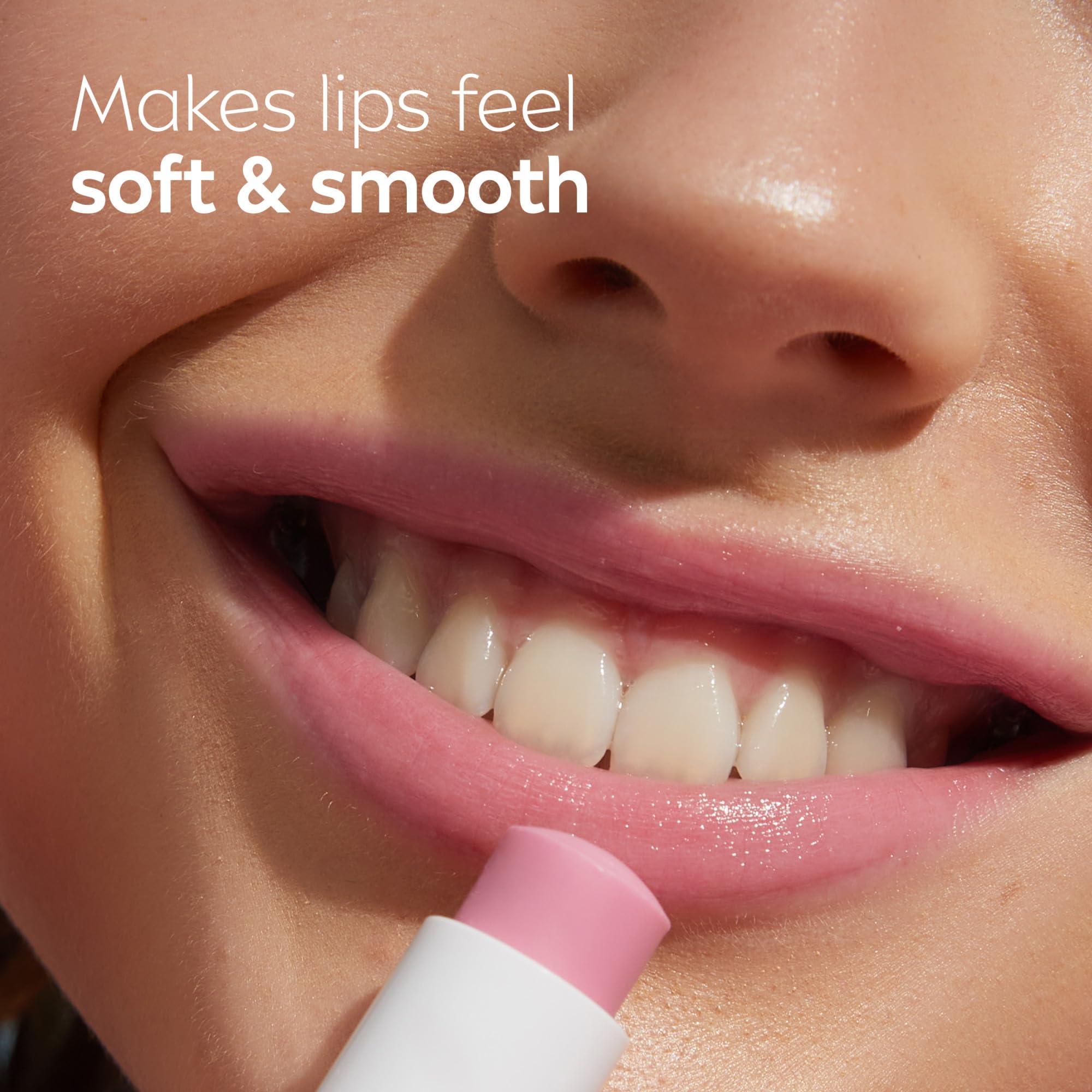 NIVEA NIVEA Shimmer Lip Care, Shimmer Lip Balm with Shea Butter, Nourishing Oils and Vitamin C & E, 3-in-1 Moisture, Repair (for Dry Lips) and Shimmer, 0.17 Oz Stick