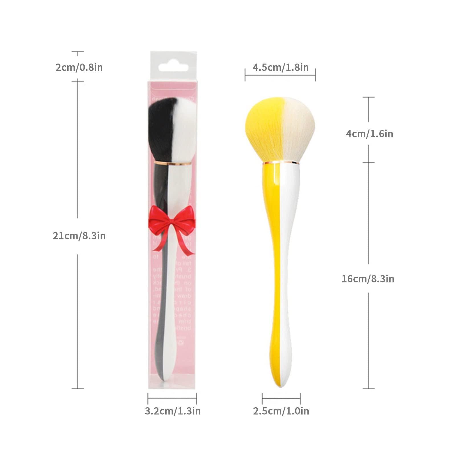 CTPCRTYK CTPCRTYK Large Powder Brushs Brush Foundation Makeup Brush Powder Brushs and Brushs for Daily Makeup How to Put Makeup on(Yellow)