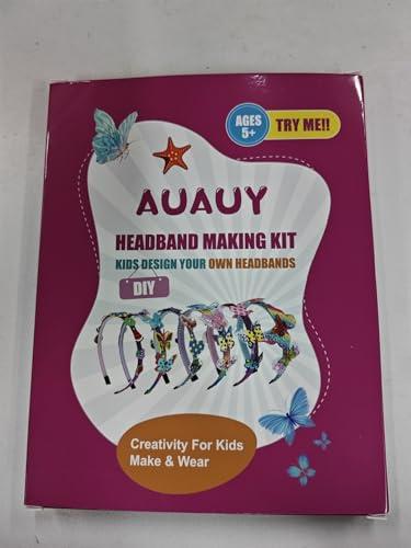 AUAUY AUAUY Girly Headbands Making Kit for Girls, Fashion DIY Band Hair Accessories for Girls Age 5+, Creative Unicorn Headband Making Kits Toys for Kids Girls Age 5-12 Birthday Gifts & Presents