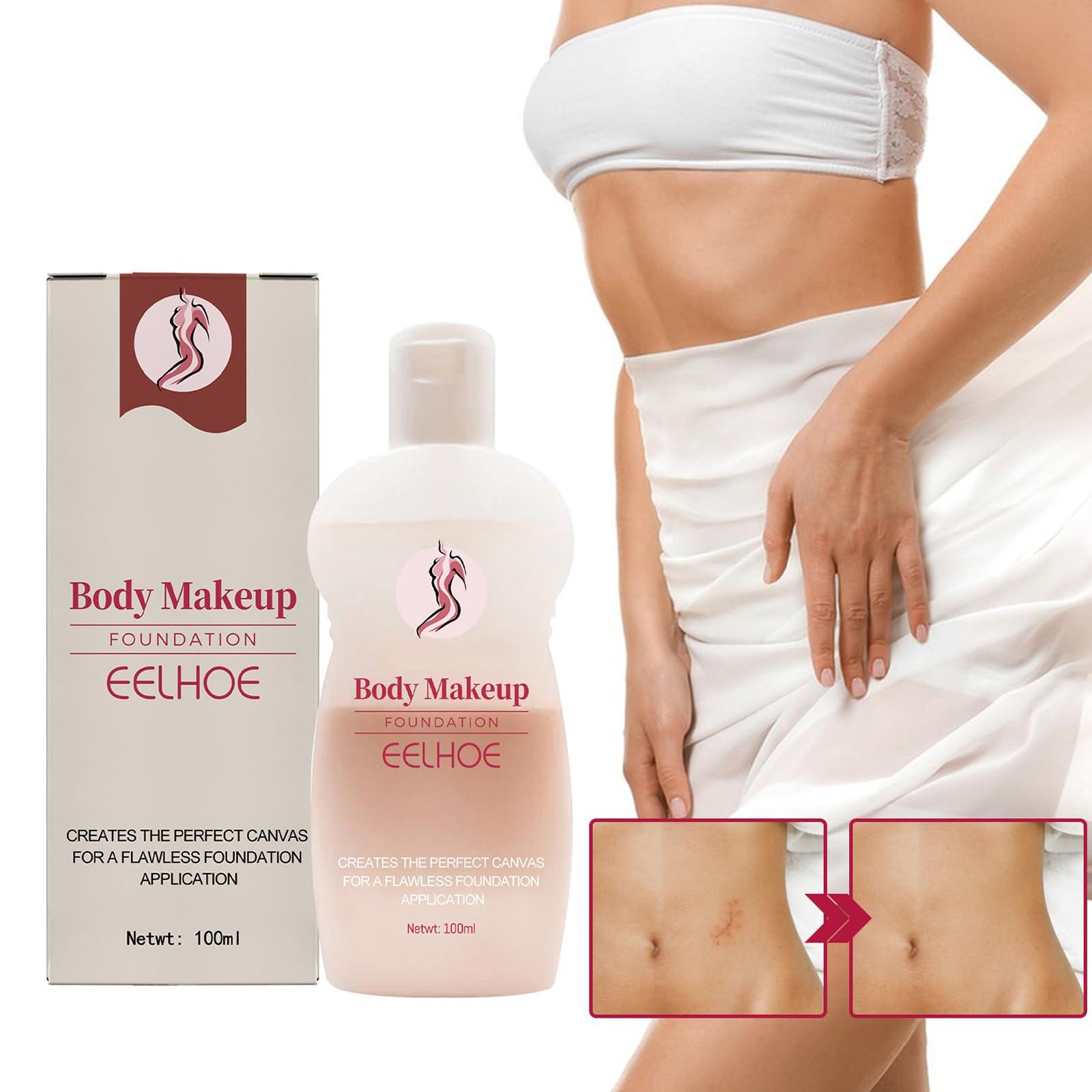 PUOENFGR Body Makeup Foundation,Beauty Body Coverage Perfector-Long Lasting Waterproof Leg and Body Makeup for Cover Up,Hide,Foundation for Legs with a Smooth,Even Tone Finish,100ml/3.53 fl Oz (2, Pcs)