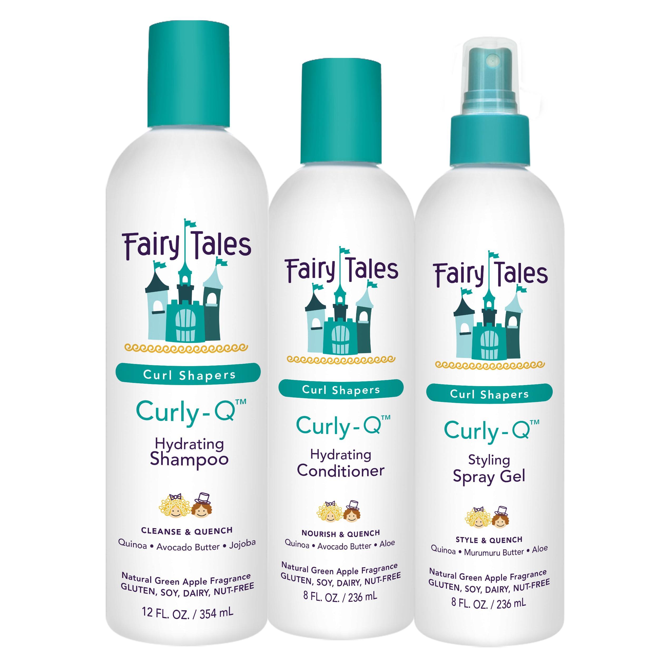 Fairy Tales Fairy Tales Curly Q Shampoo & Conditioner Kit for Curly Hair - Hydrates, Detangles, Defines Curls, Tames Frizz -free from Phthalate , Paraben & Sulfate - 3 Travel Size Items