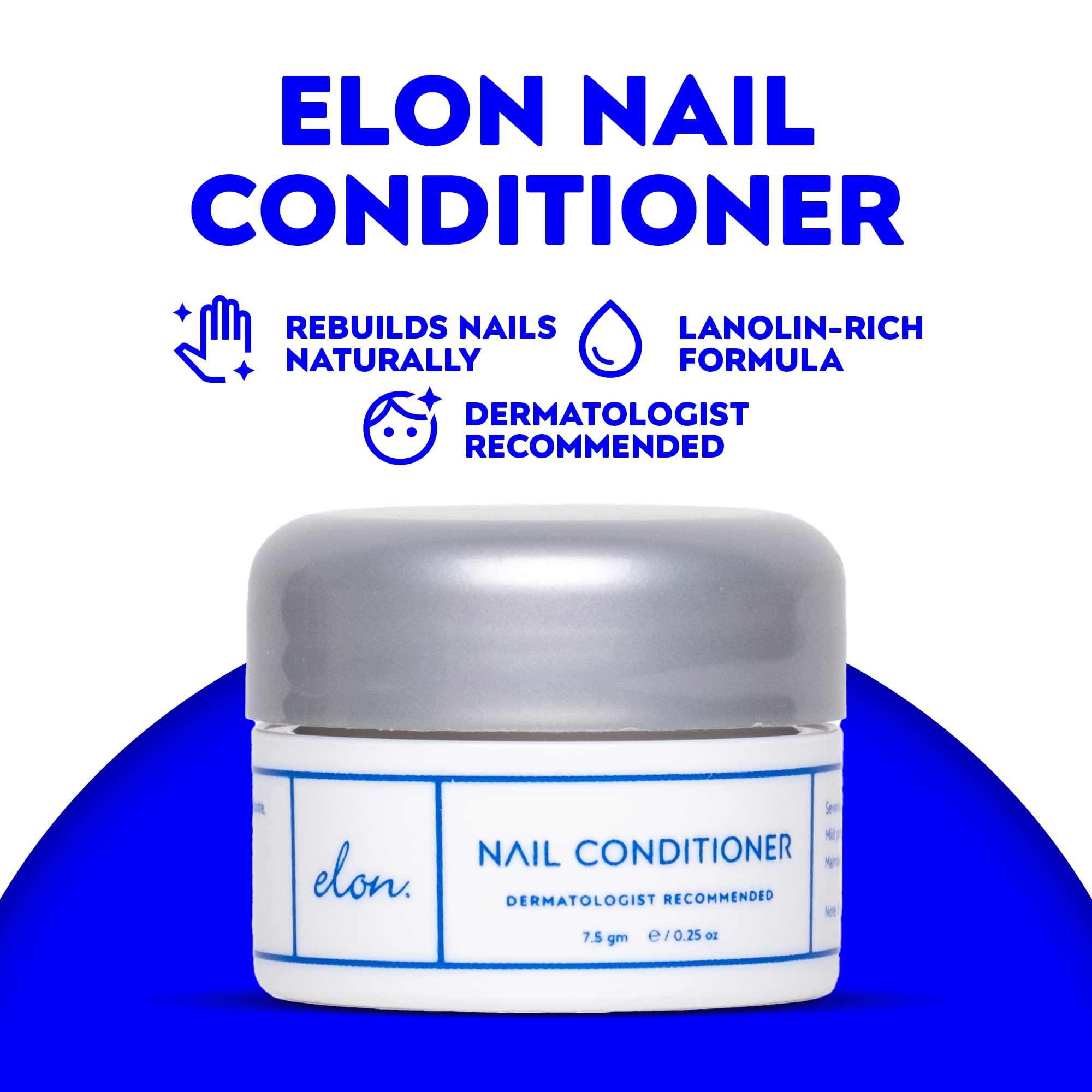 Elon Elon Lanolin-Rich Nail Conditioner, Strengthens Nails & Protects Cuticles, Recommended by Dermatologists & Podiatrists (7.5 g.)