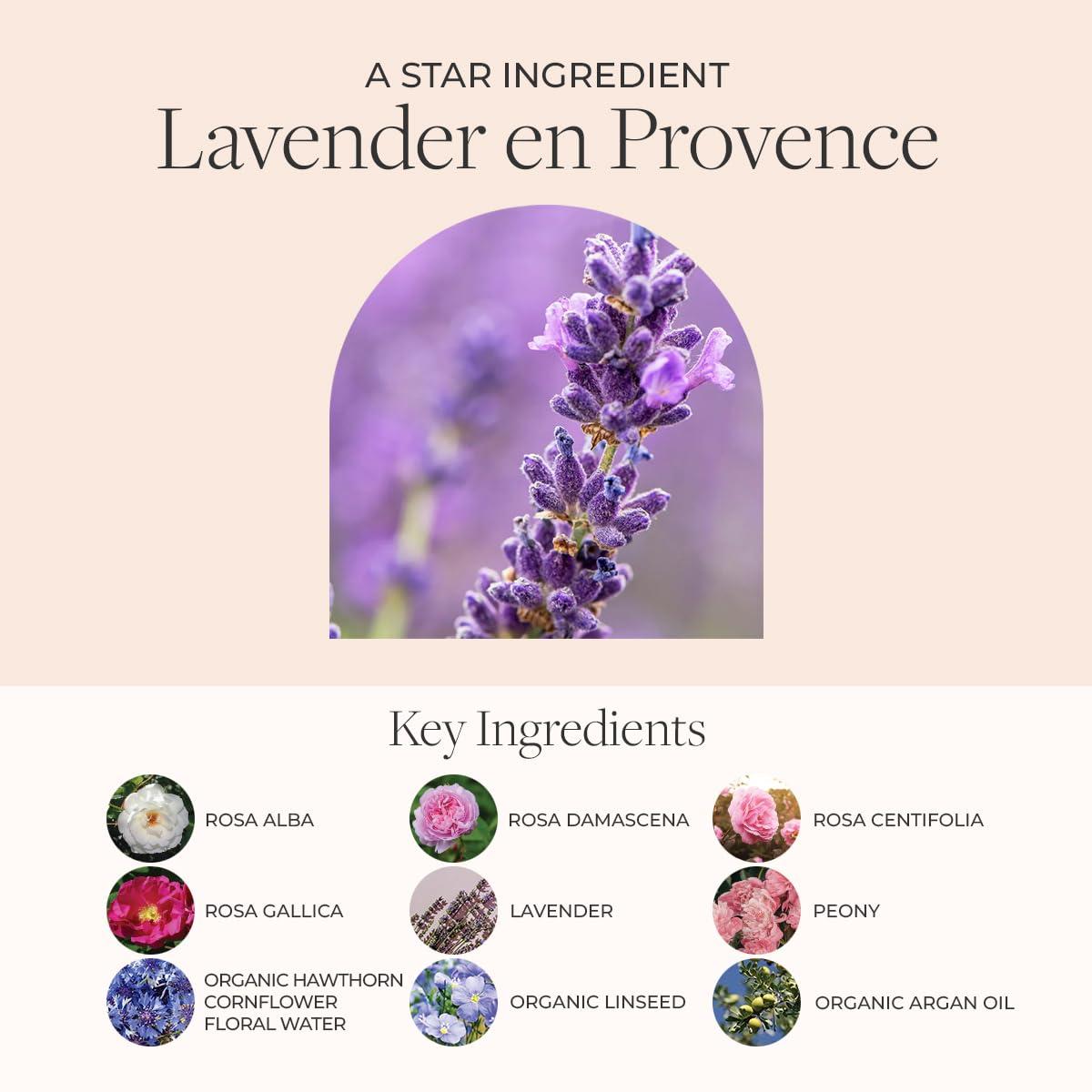 FLEURISSENT Fleurissent Serenity Elixir - Lavender 2-in-1 Facial Mask & Exfoliator, Calming Fusion Florale-6, Organic Roses, Gentle Rice Exfoliation, 98% Natural, 1.7 FL OZ / 50ML