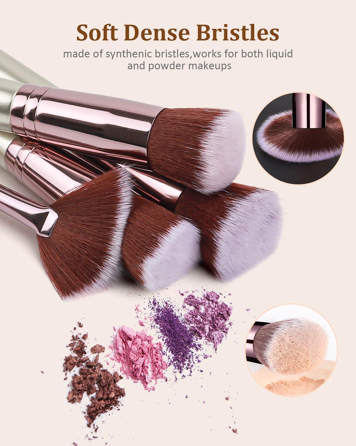 BESTOPE PRO Makeup Brushes Makeup Brush Set, BESTOPE PRO Makeup Brushes Kit, 16Pcs Professional Makeup Brush Set for Eye and Face, Foundation Powder Concealers Blush Eyeshadow Brush Make UP Brushes Kit Champagne