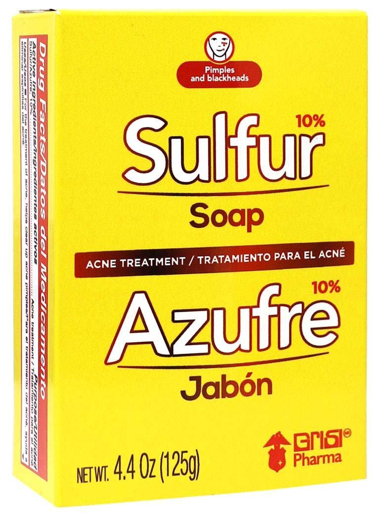Biosulfur Sulfur Acne Treatment Soap with Lanolin 4.40 Oz Bar