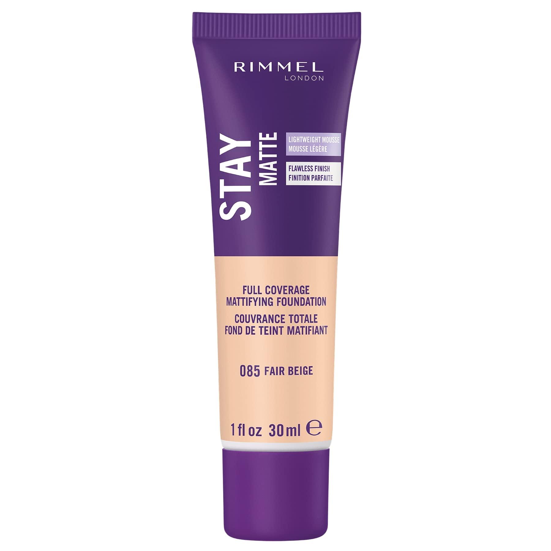 Rimmel Rimmel London Stay Matte Liquid Mousse - 085 Fair Beige - Foundation, Lightweight, Shine Control, Oil-Free, 1oz