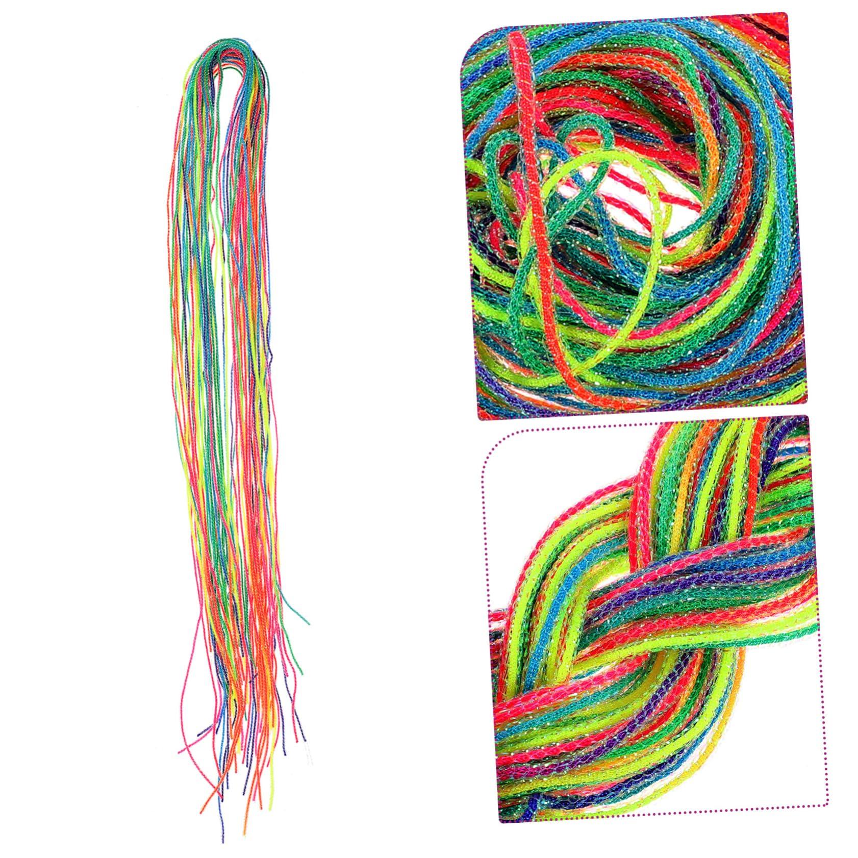 NOLITOY NOLITOY 30pcs Braiding Hair Ties String Soft Thread Rope for Women Accessories Hair Strings for Braids Hair Band Vibrant Design
