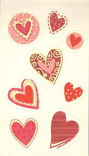 East West Distributing East West Distributing Valentine Temporary Tattoo Book ~ 20 Tattoos (Hearts, Letters of Love)