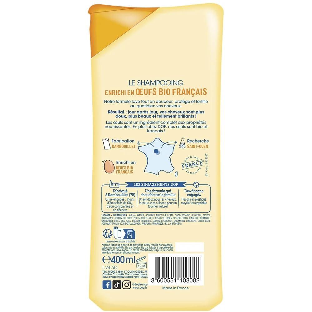 Dop Dop Shampoo Different Flavors 400 ml from France (1 bottle, Oeufs)