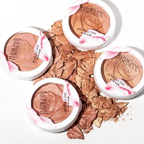 Physicians Formula Physicians Formula Rosé All Day Set & Glow Highlighter Face Makeup Powder Sunlit Glow, Dermatologist Approved