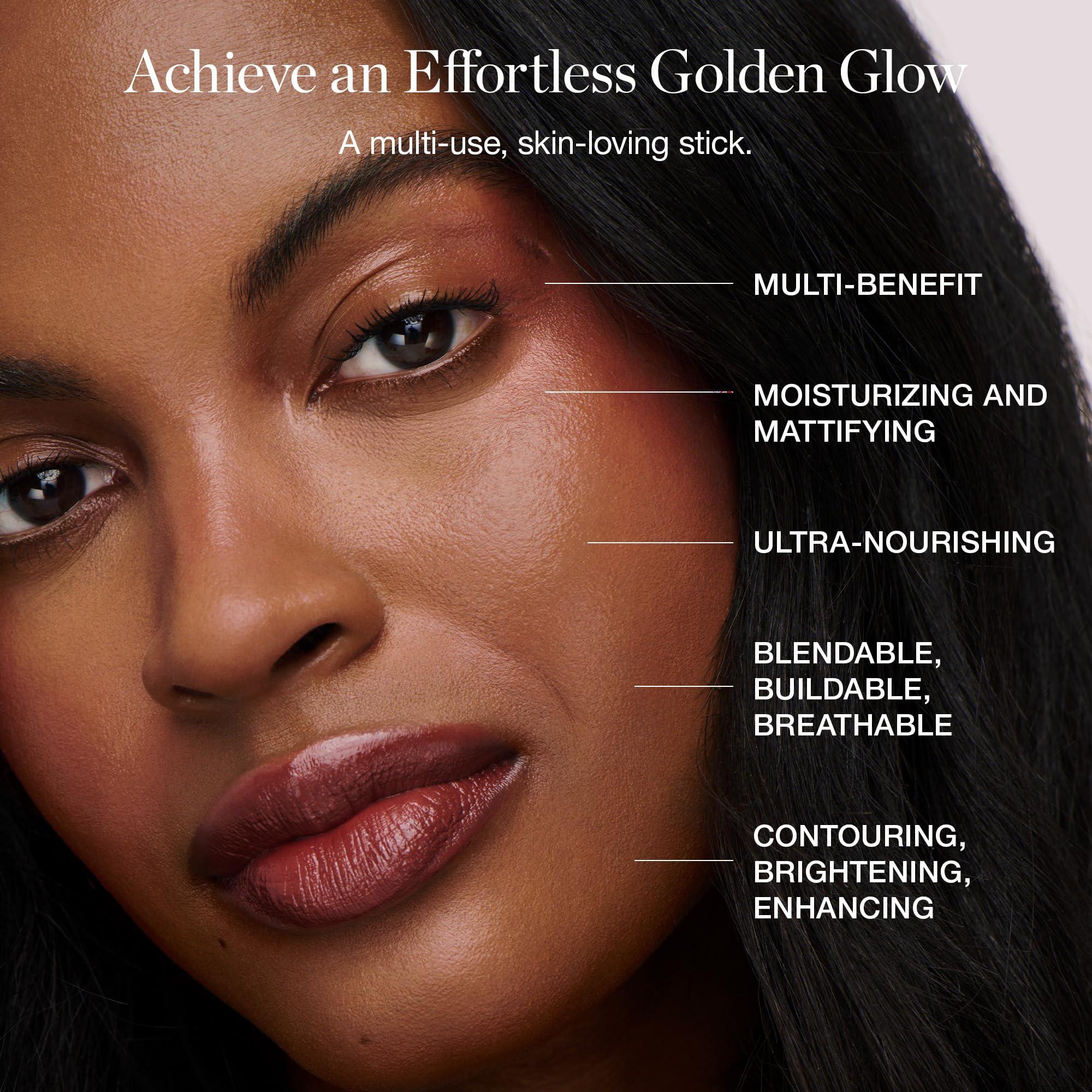 Ogee Ogee Face Stick Trio - Golden Contour Stick Makeup Collection - Certified Organic Bronzer, Blush Stick, and Highlighter Stick for a Flawless Look