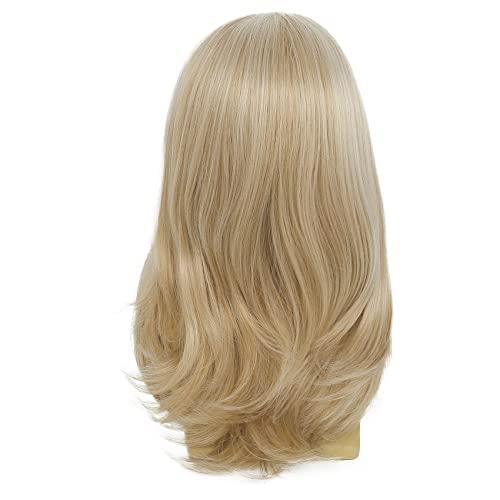Sallcks Sallcks Mens Long Blonde Wig Long Straight Wig for Men Middle Part Synthetic Heat Resistant Hair Wigs for Daily Party Costume Halloween