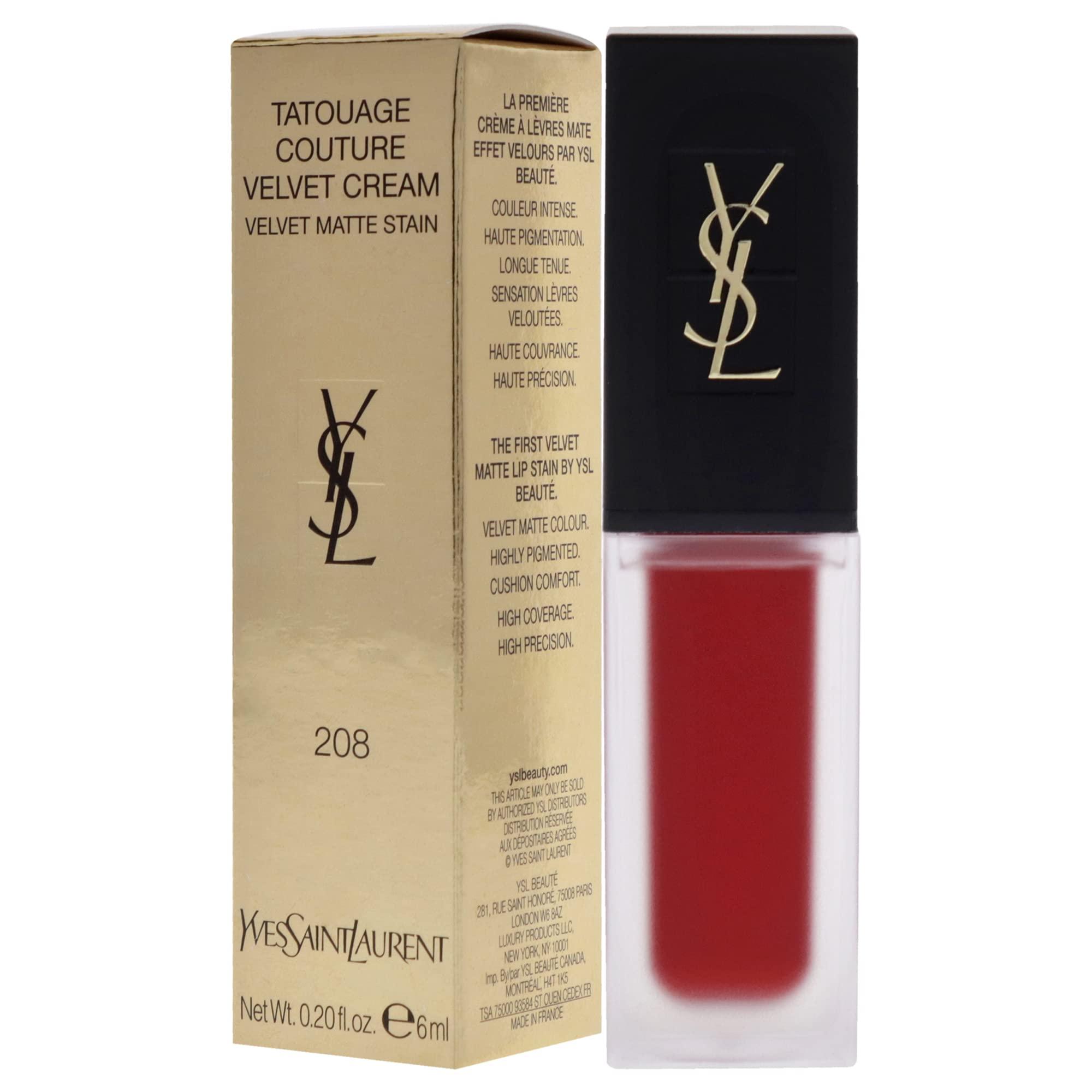 Yves Saint Laurent Yves Saint Laurent Tatouage Couture Velvet Matte Cream - 208 Rouge Faction Lipstick Women 0.2 oz