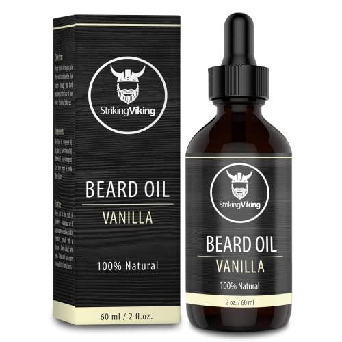 Striking Viking Striking Viking Vanilla Beard Oil (Large 2 oz.) with Mustache Wax and Comb (Vanilla Scent)