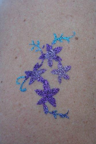Ybody Glitter Tattoos Celebration glitter tattoos kit 60 Tattoos - Water Proof DIY!