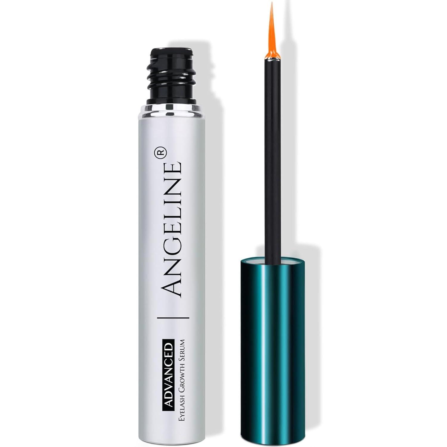 Angeline Premium Lash Serum for Eyelash Growth Serum, Advanced Lash Growth Serum, Eyelash Serum to Grow Lashes, Lash Serum Growth for Longer, Fuller and Thicker Lashes and Brows 5ml