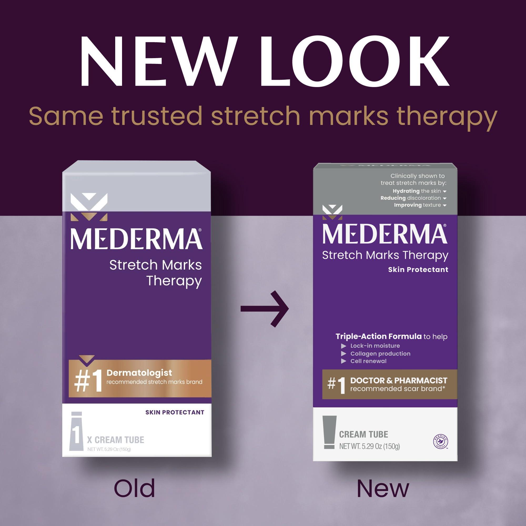 Mederma Mederma Stretch Marks Therapy, Helps Prevent and Treat Stretch Marks, Safe to Use When Pregnant, Pregnancy Skin Care, 5.29 oz (150g)