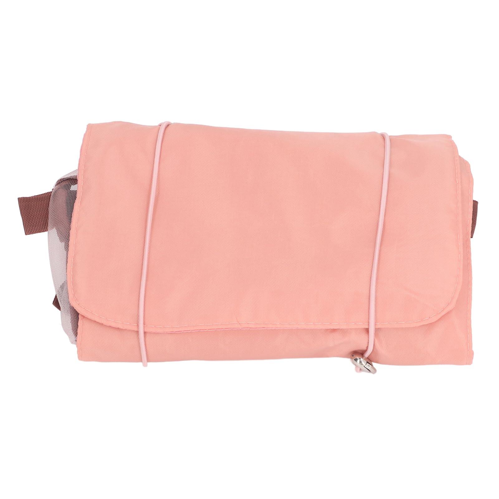 ZJchao Foldable 4 in 1 Makeup Bags, Cosmetic Bag Removable Compartments Mesh Bags Roll Up Toiletry Bag Portable Travel Organizer