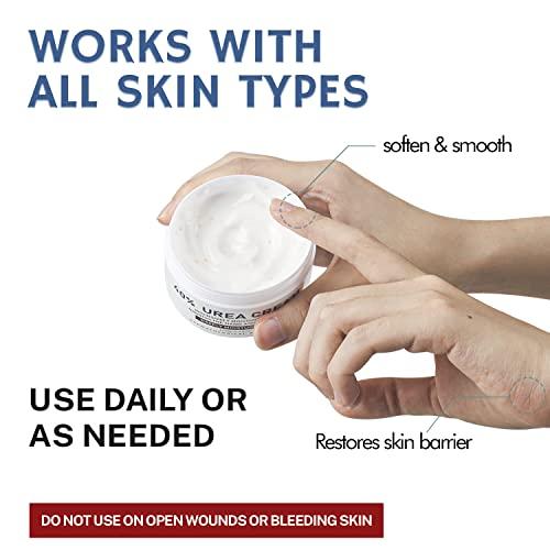 OUKEYA OUKEYA Urea Cream 40 Percent, Urea Foot Cream for Dry Cracked, 40 per Urea Lotion for Feet Maximum Strength (2 Packs)