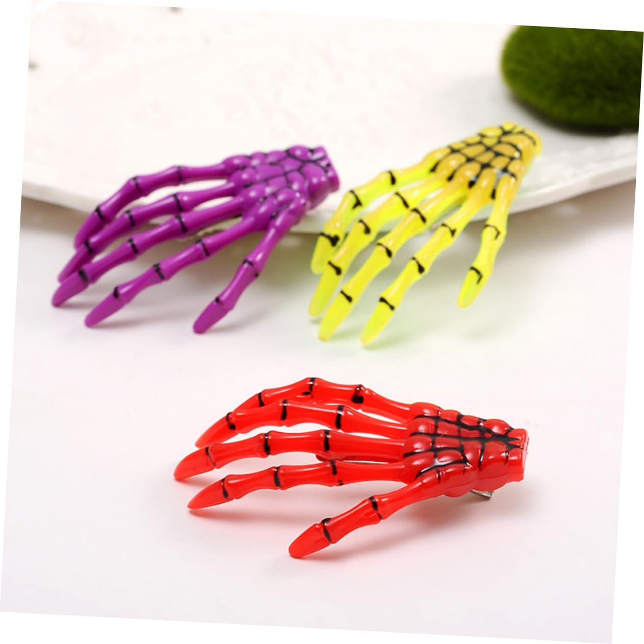 Didiseaon Didiseaon 6 Pcs Skeleton Hair Clip Creative Hair Women Hair Pin Hairclip Halloween Barrette Halloween Hair Clip Skeleton Barrette Women Hair Clip Hair Clips Miss Personality Headgear