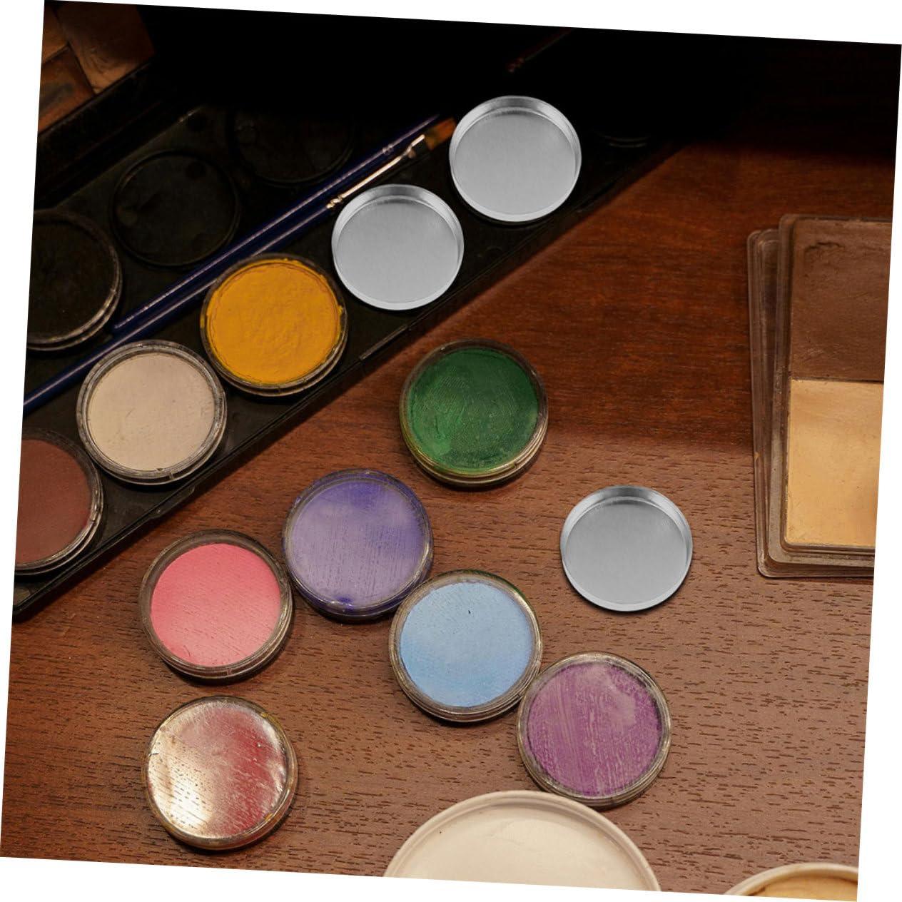 Beatifufu Beatifufu Elegant Metal Eyeshadow Pans 30pcs Empty Pans for Cosmetics Palette Refillable Makeup Pans