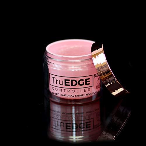 Tyche TruEDGE Controller Extreme Hold Water-Based Pomade - Ntaural Shine & Non-Flaky Scented Edge Control - Perfect for Hair-Braiding (Sweet Peach)