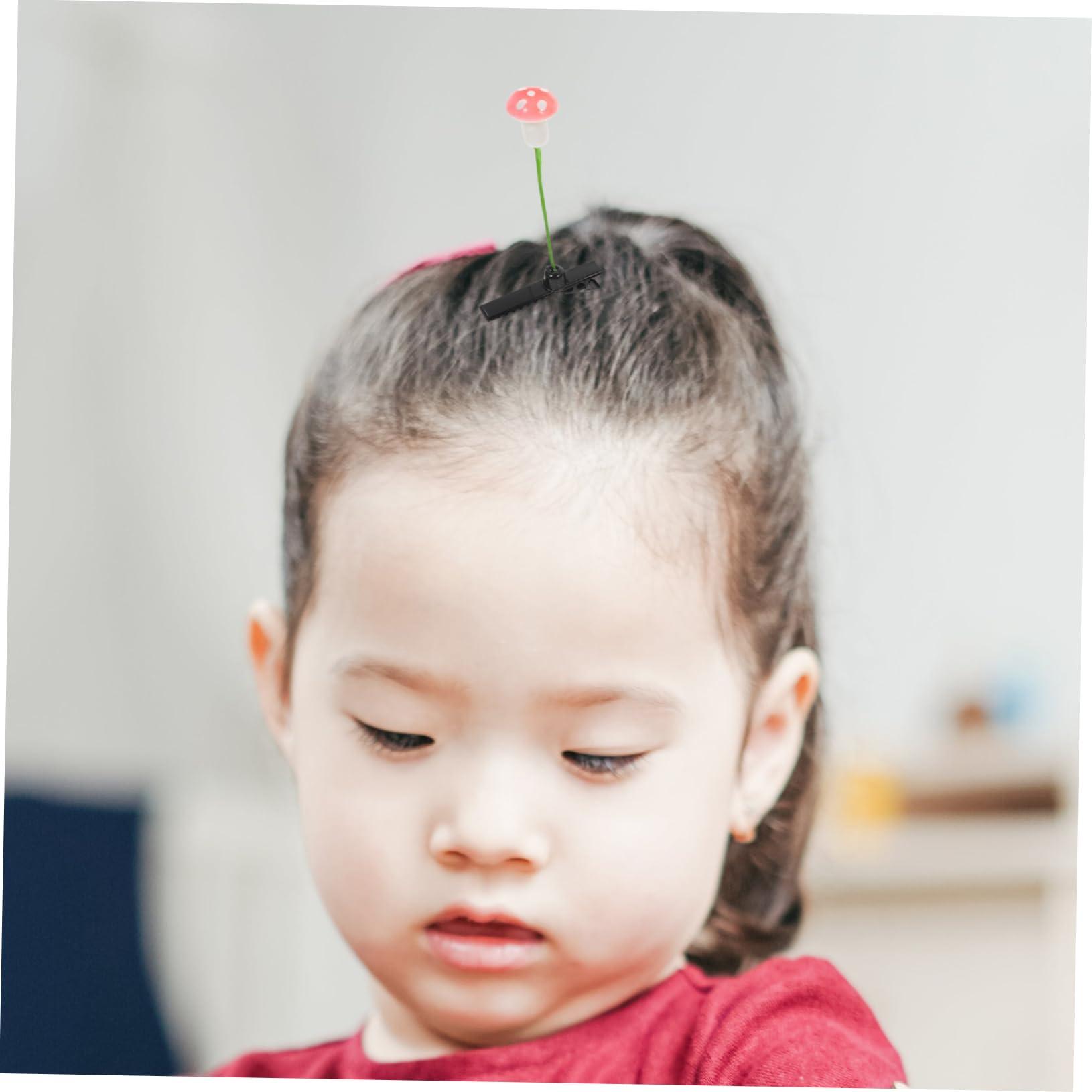 Mikinona Mikinona Mushroom Hair Clips Set of 30 Small Hair Clips for Girls Women Boys and Girls School Accessories Trendy Mushroom Clip Design
