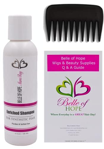 Belle of Hope Belle of Hope GO ALL OUT 10" TOPPER by Raquel Welch, 4PC Bundle: HF Synthetic Topper, 4oz Mara Ray Enriched Shampoo, Wide Tooth Comb, and 19 Page Guide (RL16/88)