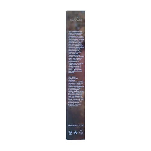 Gaya Cosmetics Vegan Brown Mascara for Sensitive Eyes, Natural Hypoallergenic mascara, Buildable Lengthening and Volumizing for Natural Looking, Cruelty Free, Ophthalmologist Tested- By Gaya cosmetics