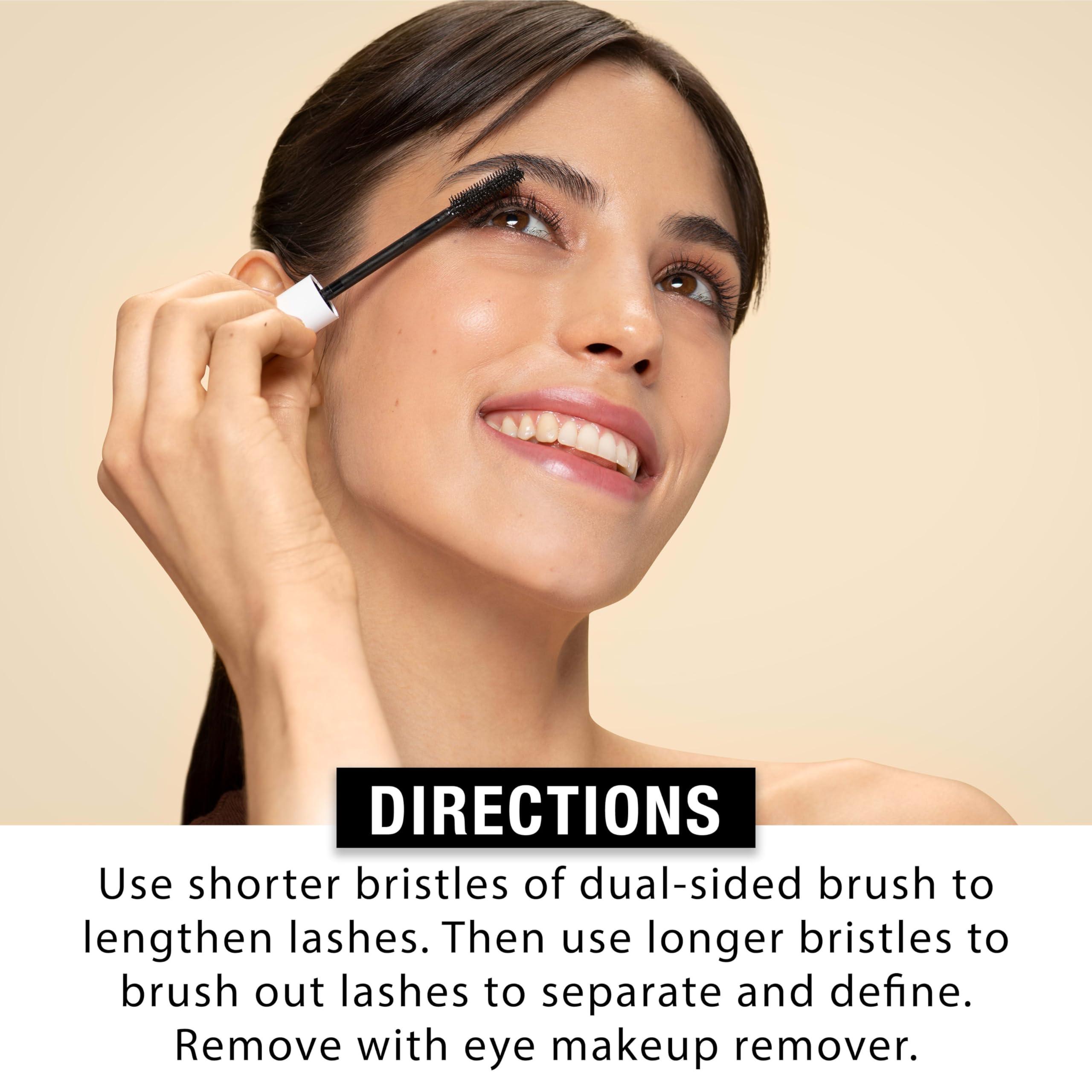 Neutrogena Neutrogena Healthy Definition Mascara, Eyelash Mascara Defines, Lifts, Curls, Lengthens & Volumizes Lashes, Dual-Sided Mascara Comb + Brush for Natural Application, Carbon Black, 0.27 oz