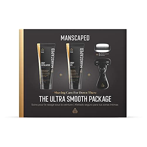 Manscaped Refining The Gentleman MANSCAPED The Ultra Smooth Package, Male Hygiene Shaving Bundle With Groin Razor, Shaving Gel, and Exfoliator