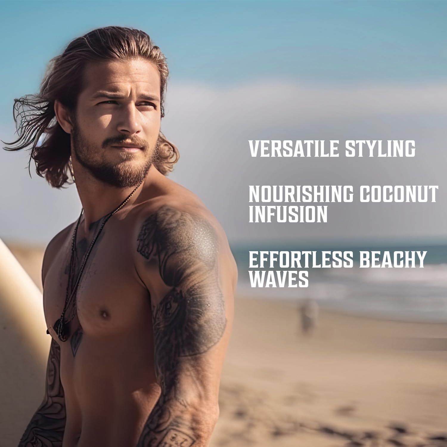 Viking Revolution Viking Revolution Coconut Sea Salt Spray for Hair - Men's Texturizing Spray with Kelp, Aloe Vera & Red Algae Extract - Adds Volume and Texture