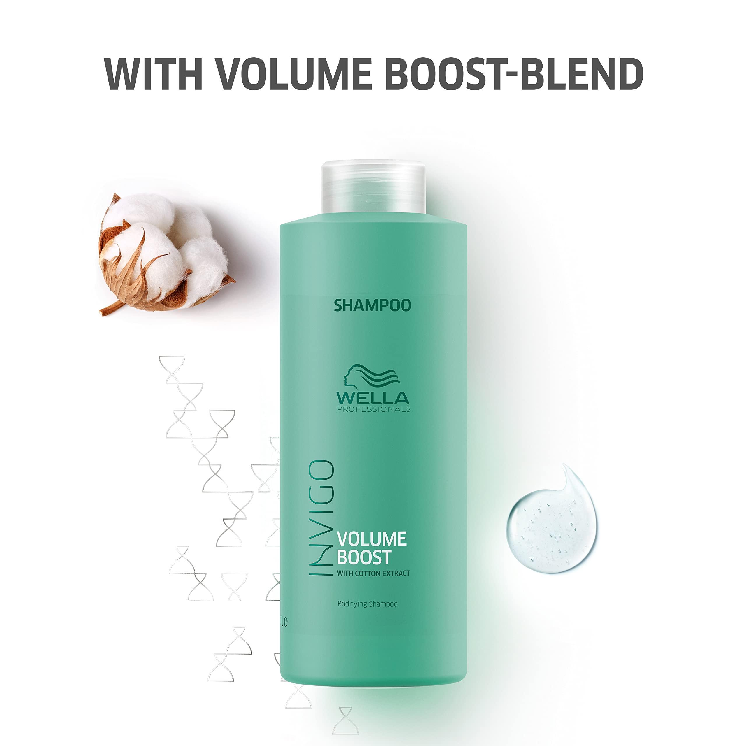 WELLA PROFESSIONALS Wella Professionals Invigo Volume Boost Shampoo| For Added Volume| With Bodyfying Spring Blend| 33.8 Fl Oz