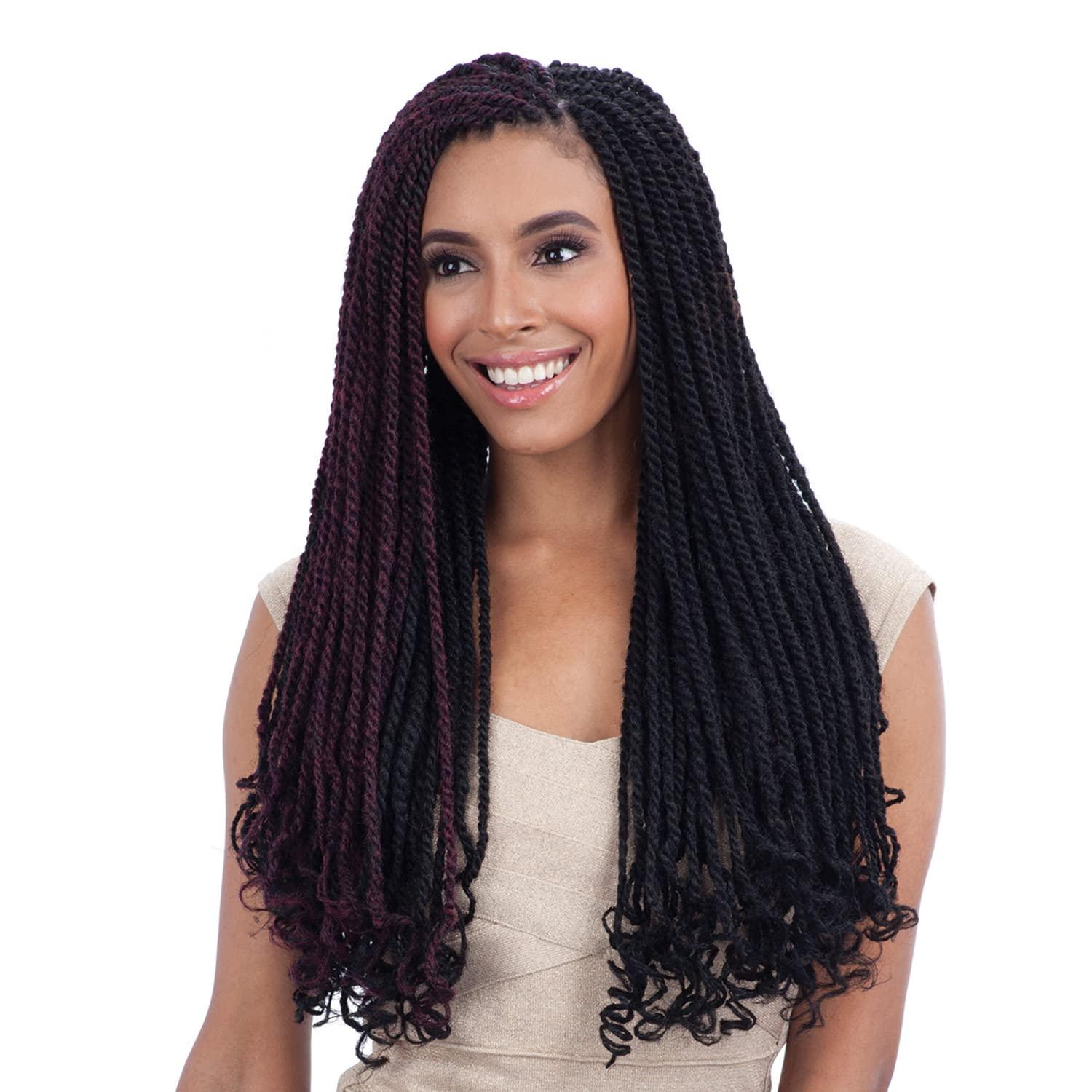 Free Tress FreeTress Equal Synthetic Hair Braids Double Strand Style Cuban Twist Braid 24" (OT350)