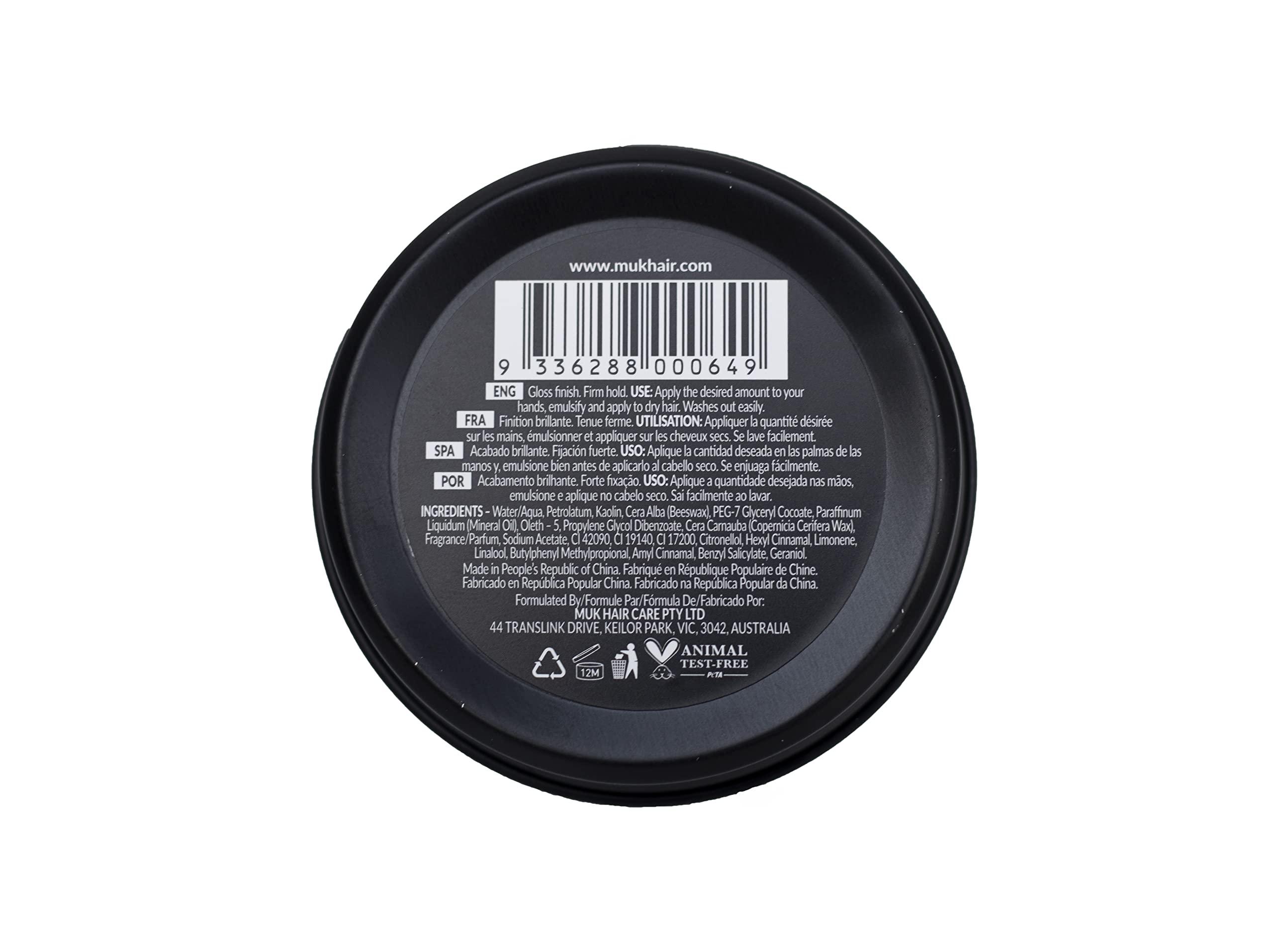 MUK. MUK. Haircare Raw Firm Hold Styling Mud, High Gloss Mud - 1.7oz