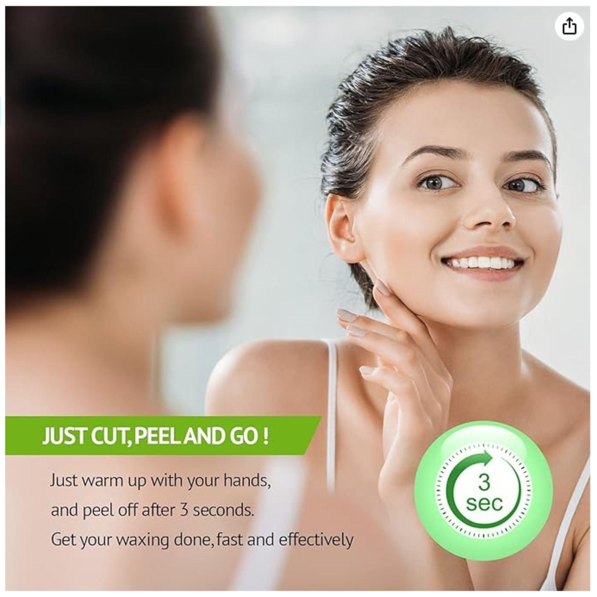 J.Fabrizio J.Fabrizio Wax Strips - Facial Hair Removal for Women - Brow Wax Kit, Eyebrow, 24 Ct