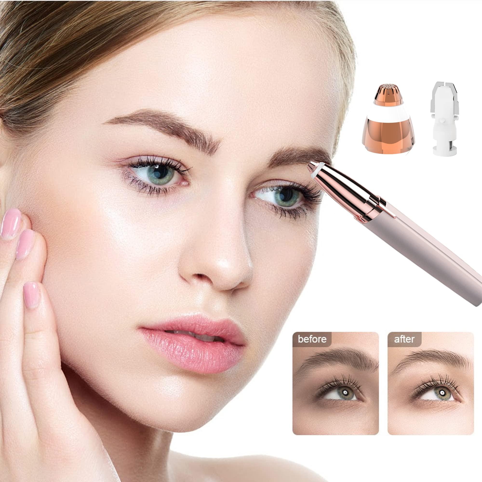 Colordiary Eyebrow Hair Remover Replacement Heads for Finishing Touch Flawless Facial Hair Remover,Painless Replacement Blades for Flawless Brows Hair Removal,with Cleaning Brush,As Seen On Tv(4 Count).