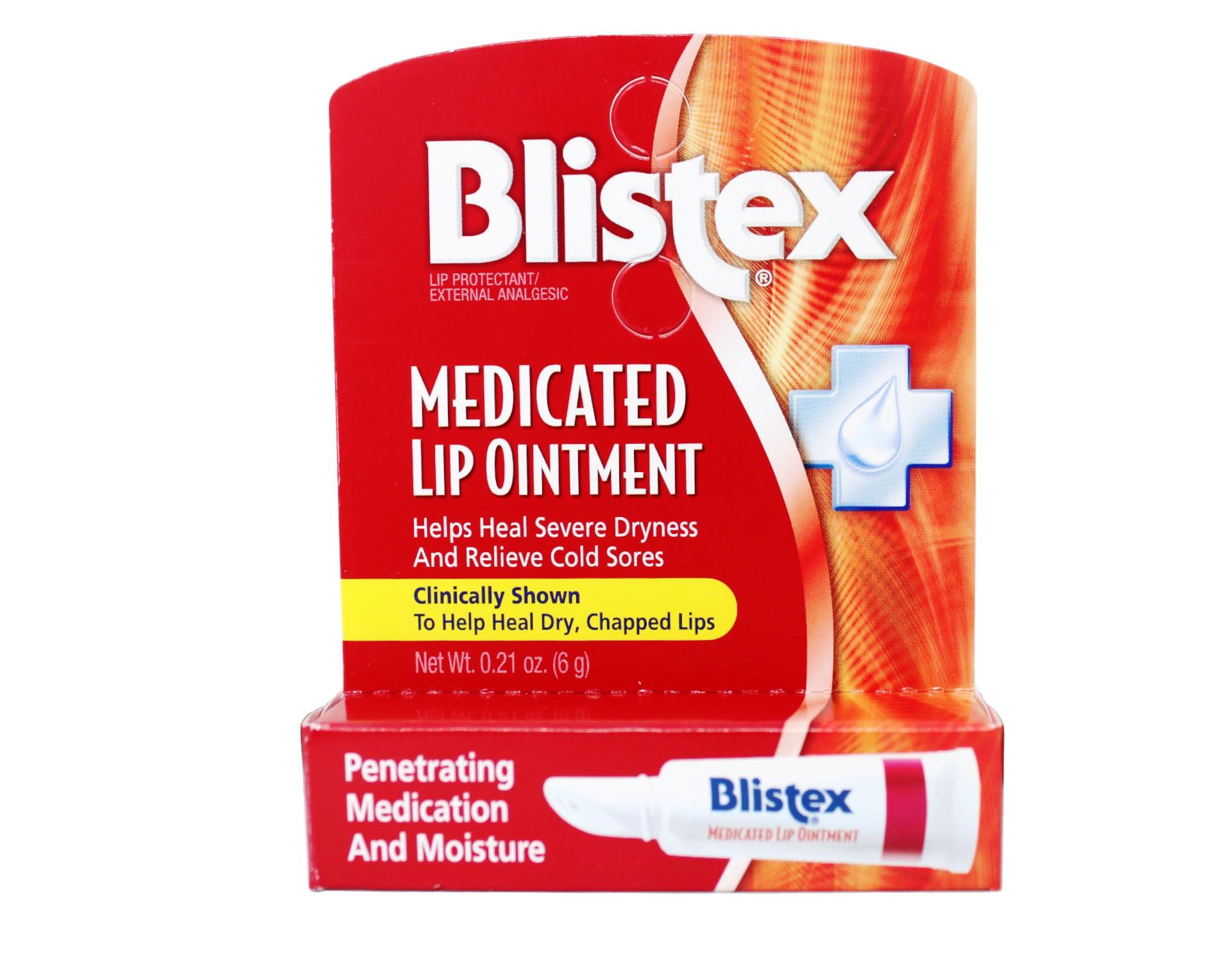 Blistex Blistex Lip Protectant, Medicated Lip Ointment, 0.21 oz (Pack of 5)