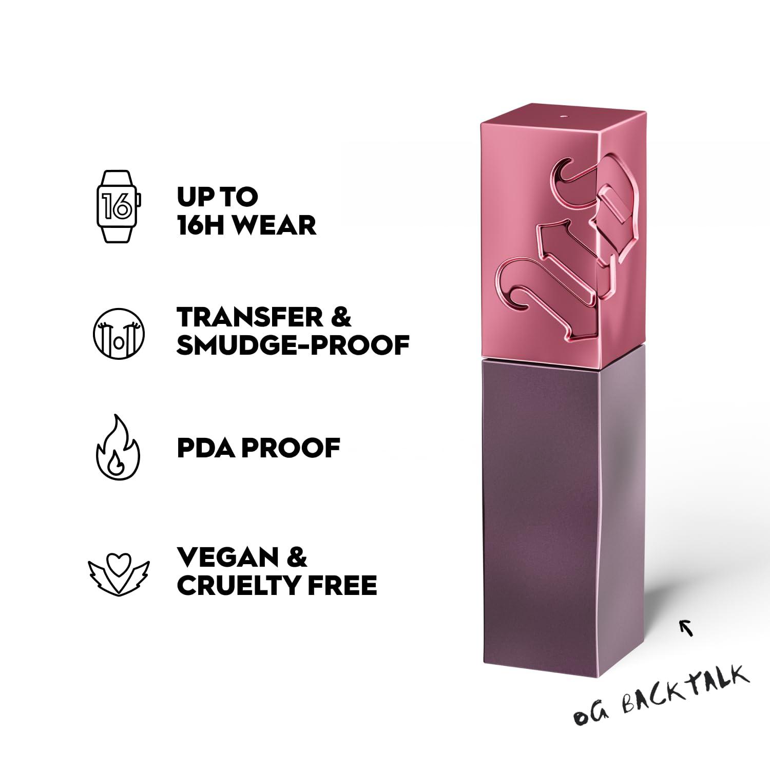 URBAN DECAY URBAN DECAY Vice Lip Bond Glossy Longwear Liquid Lipstick OG Backtalk