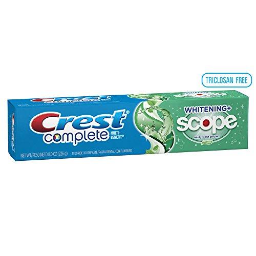 Crest Crest Complete Whitening Plus Scope Minty Fresh Toothpaste, 8-Ounce (Pack of 4)
