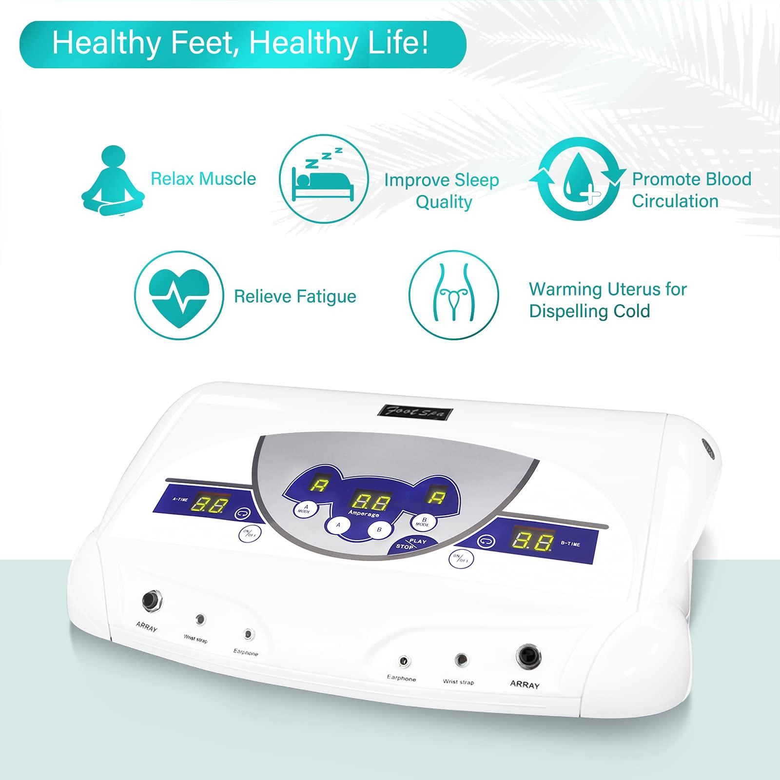 Lecaung Lecaung Ionic ion Detox Foot Machine, Dual Ionic Ion Detox Aqua Foot Spa Cleanse Machine with Mp3 Player