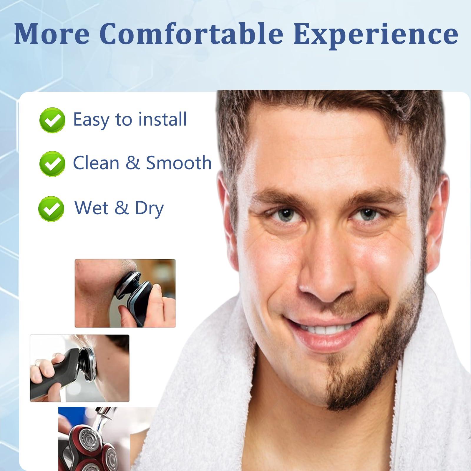 Ruixin Replacement Complete Head for Philips Shavers S5000/6000,S5100,S5500 Series,SH50 MultiPrecision Blades Upgrade Head for SH50 Electric Shavers, 1 Pack