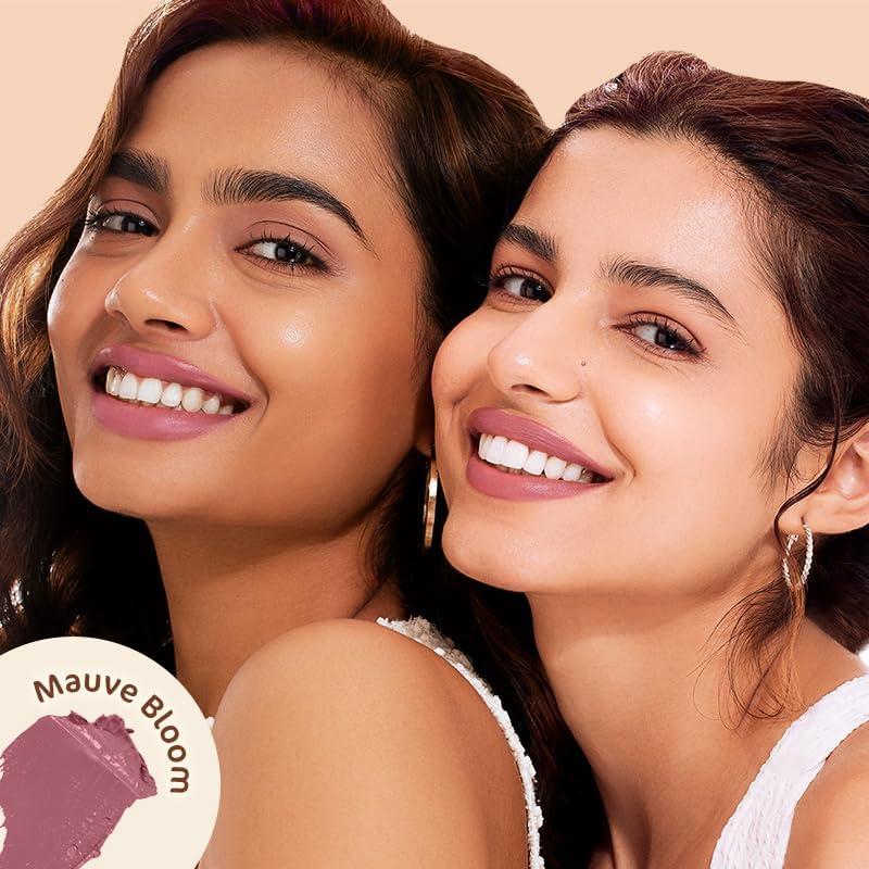 Mama-earth Generic Mama-earth Creamy Matte Long Stay Lipstick with Murumuru Butter and Vitamin E for 8-Hour Long Stay (Flakeproof & Non-Drying | Intense Color Payoff) - 4.2g (Mauve Bloom)