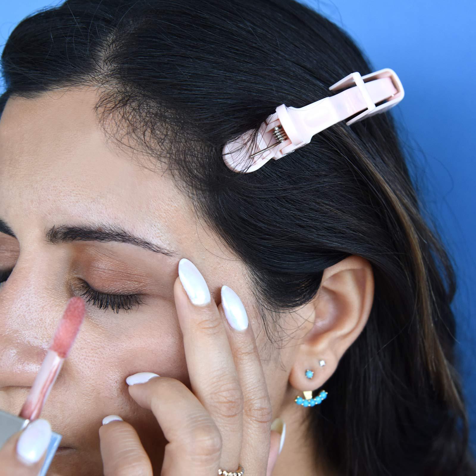 FRAMAR FRAMAR Pastel Alligator Hair Clips - Gator Grips Black Styling Hair Clips - Pack of 14