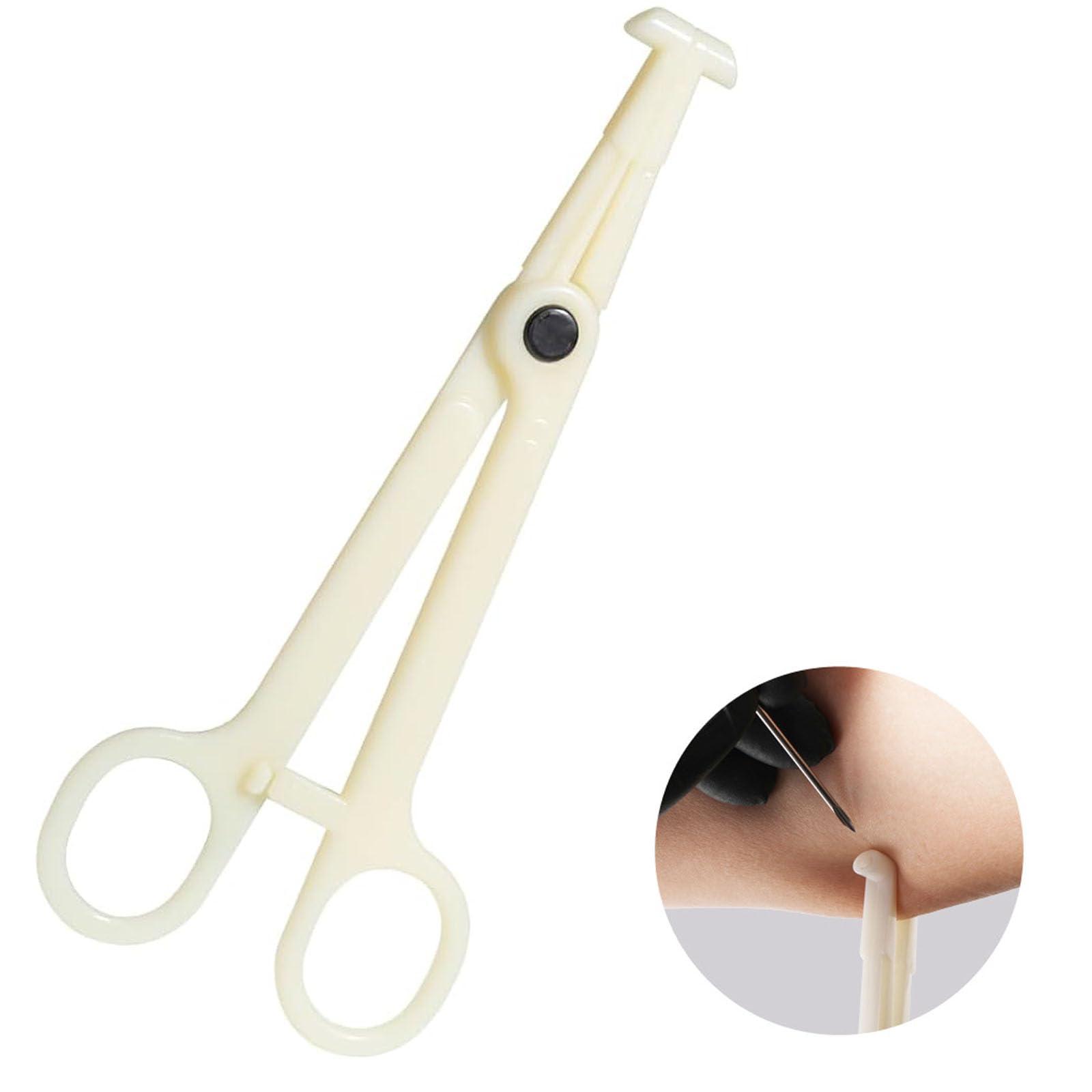 NISIMP NISIMP 15PCS Disposables Piercing Clamps Kit,Bevel Septum Clamps for Body Piercing,Profesional Piercing Forceps for Ear Nose Tongue Belly Navel Lip Body Piercing Tools Set